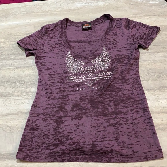 Harley Davidson V Neck T-Shirt